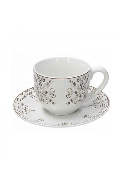 Tognana Set of 4 coffee or tea cups, Atollo Retro, 230 ml