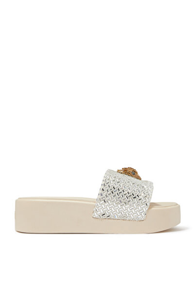 Kurt Geiger Crystal Stitched Platform Slippers - Bonnet