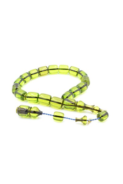Murty99 Hakkı Usta Semnată Cask Cut Green Crimping Amber Efe Mascot Tasbih