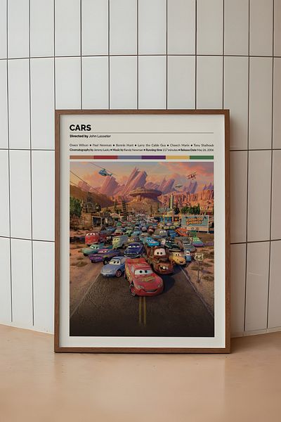 House Gorgeous Poster fără cadru cu design de film Cars
