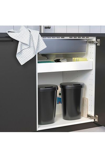 Generic Container with lid, black, 8 liters