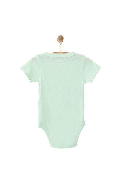 ebebek Hello Baby HelloBaby Unisex Yenidoğan Zıbın Body Ribana Çıtçıtlı Yaka Kısa Kol