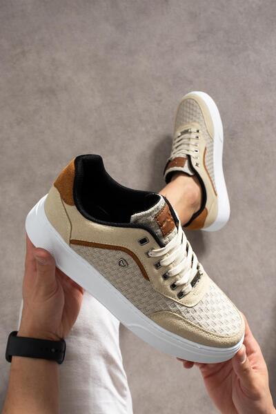L.A Polo Nefes Alabilen Bej Erkek Sneaker Ayakkabı