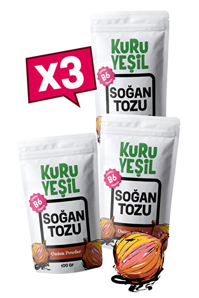 Kuru Yeşil Soğan Tozu – 300 Gr – 3x100 Gr – Doğal Sebze Tozu