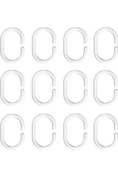 erorex Ringsjon Shower Curtain Ring Transparent
