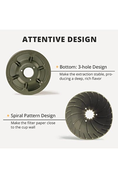 erorex Collapsible Coffee Dripper, Silicone Reusable Pour Over Coffee Maker, Pour Over Coffee Dripper