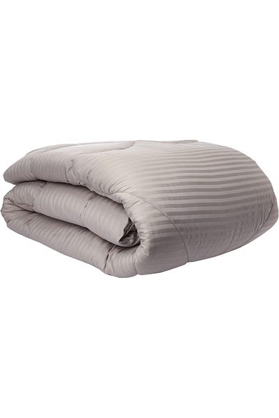 erorex Single Comforter 4Pc Set 100 Percent Cotton 250Tc Sateen 1Cm Stripe Filling: 250Gsm Hollow Non