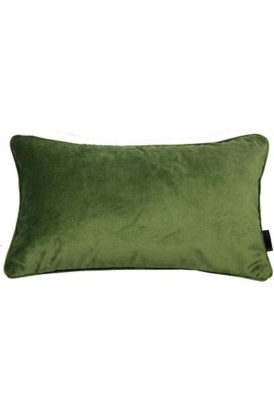 erorex Velvet Plain Matt Decorative Cushion Poly Filled 50X30 Cm Fern Green Am.88800503012 Pen