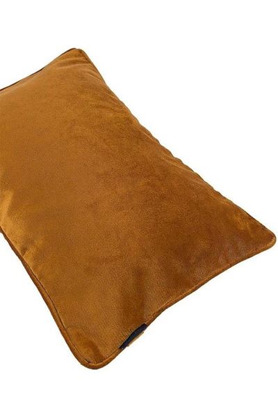 erorex Velvet Plain Matt Decorative Cushion Poly Filled 50X30Cm Spice