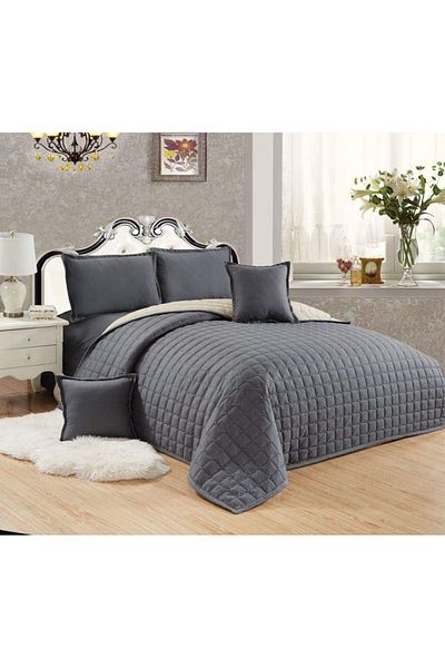 erorex Compressed Two Sided Color 6 Pieces Comforter Set King Size Gr Be Mixed Material