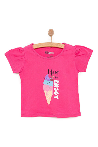 ebebek Hello Baby HelloBaby Basic Kız Eğlenceli Dondurma Baskılı T-Shirt Kız ...