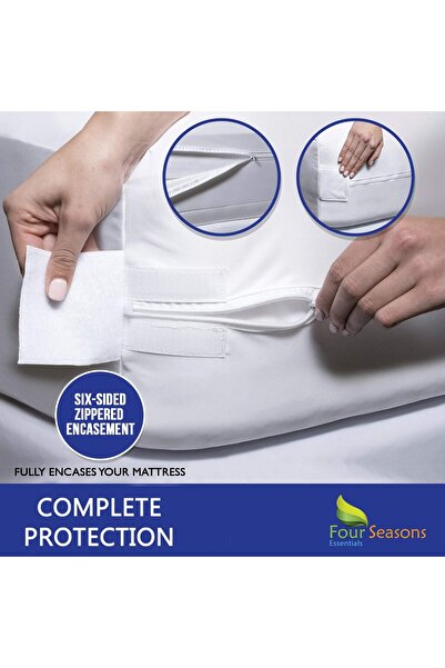 erorex Queen Queen Mattress Protector Bedbug Waterproof Zippered Encasement Hypoallergenic Premium Quality