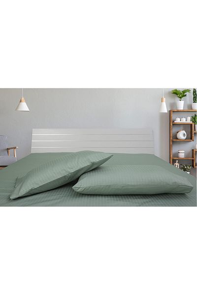 erorex 2Pc Pillow Cover 250Tc 100 Percent Cotton Dobby Box Sateen Standard Size: 50