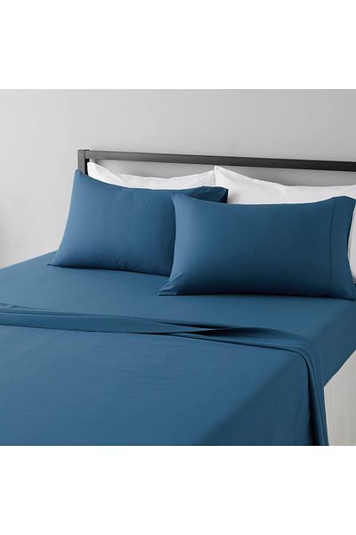 erorex Lightweight Super Soft Easy Care Microfiber Bed Sheet Set With 14” Deep Pockets Full Dark Teal