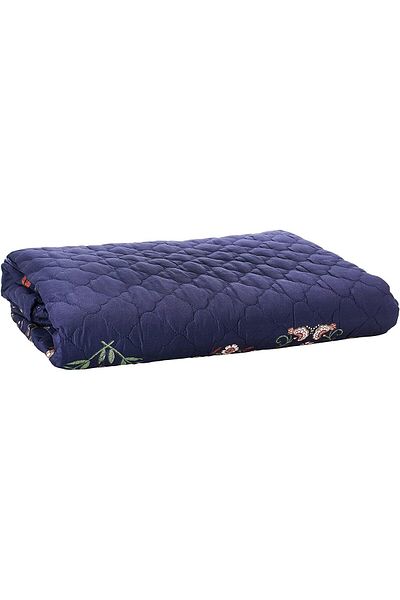 erorex Floral Compressed 4Pcs Comforter Set Single Size Px 005 Blue Microfiber