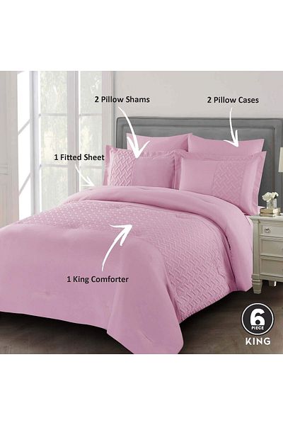 erorex Bedding Comforter Set All Season Solid Comforter Set With Soft Bedding Cover And Matching Fitted