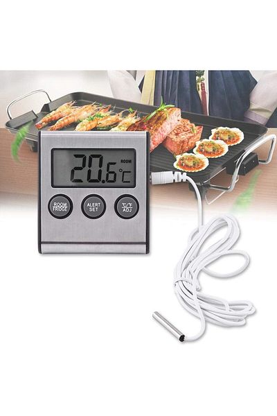 erorex Digital Refrigerator Thermometer Lcd Alarm Fridge Temperature Monitor Mini Battery Powered Freezer