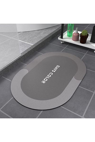 erorex Super Absorbent Floor Mat For Bathroom Quick Dry Diatomaceous Earth Bath Mats Non Slip Bathroom Mat
