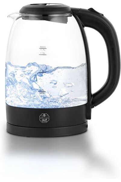 erorex 2200W Electric Water Kettle, Made Glass, Indoor Lighting When Boiling Water, Stainless Steel