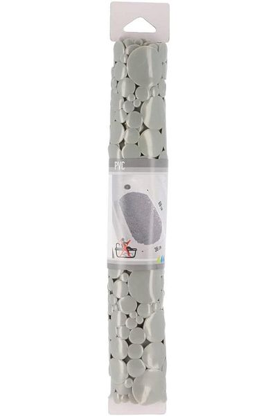 erorex Non Slip Bath Mat With Bubbles 69 X 36 Cm Pearl Grey
