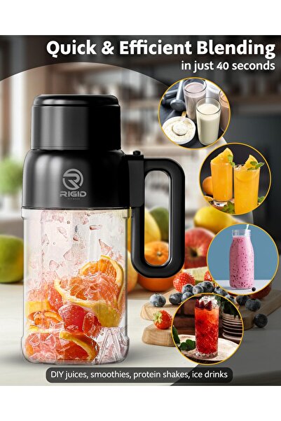 erorex Portable Smoothies Blender Bottle Blender Fruits, Smoothies & Shakes, Cordless Usb-C, Stainless