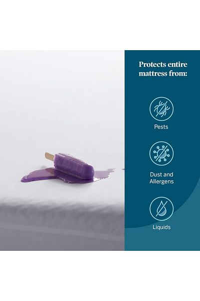 erorex Encasement Mattress Protector Completely Surrounds Mattress For Waterproof Protection White King