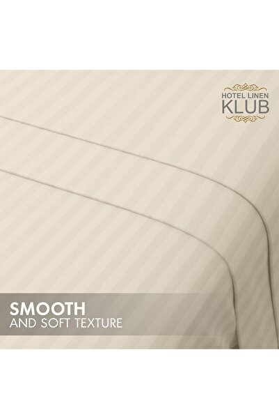 erorex Striped Microfiber Fitted Sheet Size: Double 120 X 200 Cm Ultrasoft Plush Fabric Premium Durable