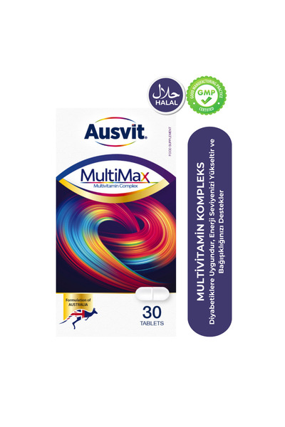 Ausvit Multimax Adult – Multivitamin ve Multimineral İçeren Tablet Takviye Ed...