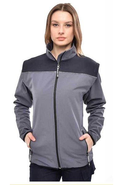 MUALTA Unisex Outdoor Softshell Παλτό Navy Blue Robe μανίκια - Αδιάβροχο παλτό