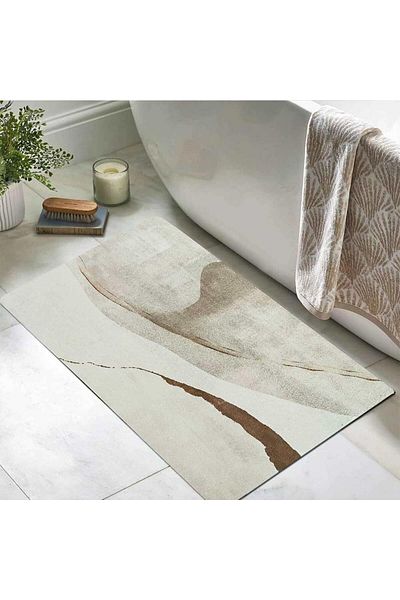 erorex Bathroom Mat Rug Non Slip Quick Dry Super Absorbent Thin Rubber Bath Rugs Fit Under Door Small