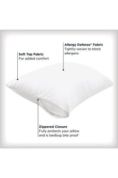 erorex Maximum Pillow Protector Standard Queen 2 Pack