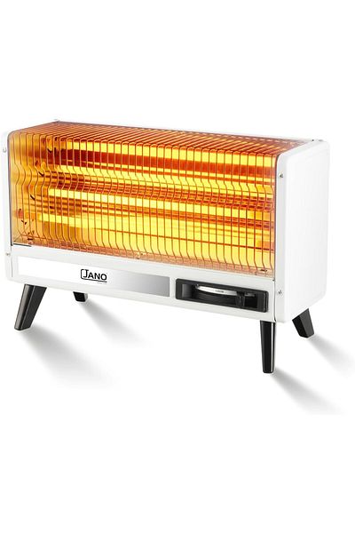 erorex 2400W Electric Heater With 4 Quartz Heating Elements White Jn07003 2 Years
