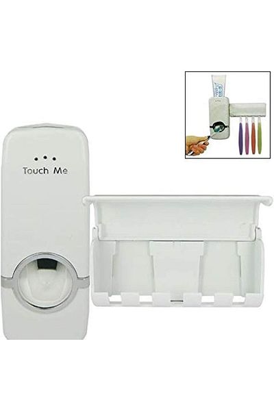 erorex Toothbrush And Paste Holder White
