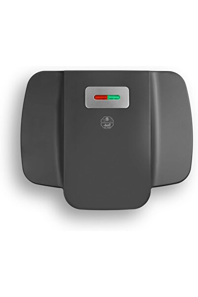 erorex 1000W Electric Sandwich Grill Heater Non-Stick Coating, Two Slices, Hand Lock System, Black E05340