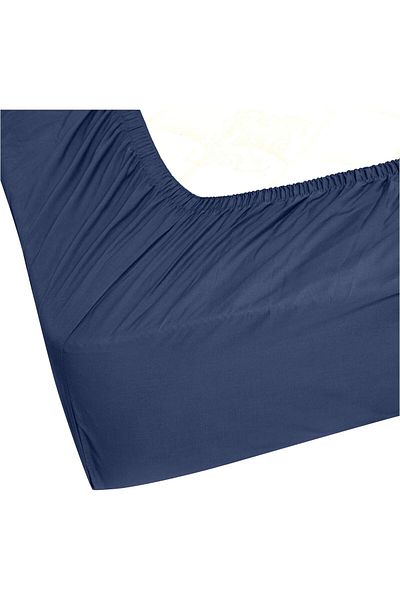 erorex Ultra Soft Fitted Sheet Breathable Easy To Wash King Midnight Blue