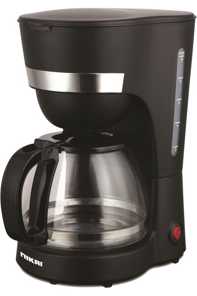 erorex 1.25 Liter Coffee Maker, Anti-Drip Function, 750 Watts, Keep Warm Function, Glass Jar, 2 Year