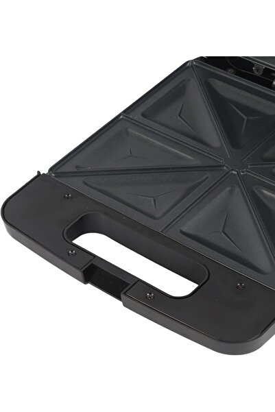 erorex Sandwich And Toast Maker Indicator Light Ready To Cook Non-Stick Surface 1400 Watt Black