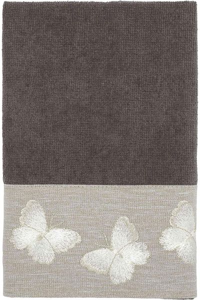 erorex Fingertip Towel Soft And Absorbent Cotton Towel Yara Collection Granite