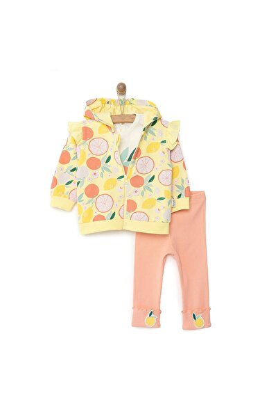 Bebetto Yenidoğan Kız Bebek Sweatshirt-Hırka-Alt 3lü Takım Aloha Bisiklet Yak...