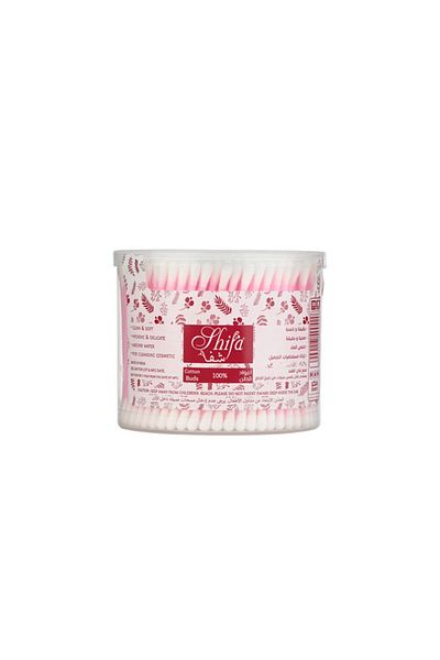 Shifa Cotton Buds 300 Buds-indian (400420) --- Cotton Buds Plastic Box 300 Indian Buds