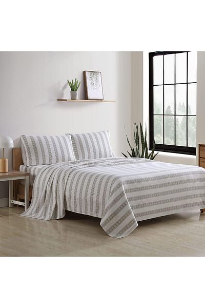 erorex King Sheet Set Warm Breathable Cotton Flannel Bedding With Deep Pockets Brushed For Extra Softness
