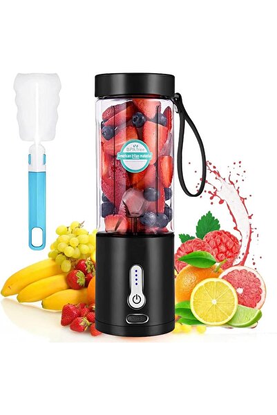 erorex خلاط محمول، خلاط شخصي محمول لتحضير العصائر، شفرات ثلاثية الأبعاد قوية، 4000 مللي أمبير/ساعة، يو إس بي