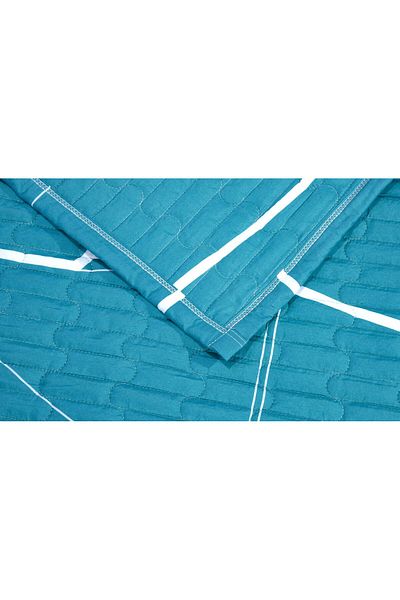 erorex Stylie Compressed 6Pcs Comforter Set King Size Turquoise.08