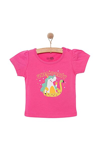 ebebek Hello Baby HelloBaby Basic Kız Unicorn Parti Baskılı T-Shirt Kız Bebek