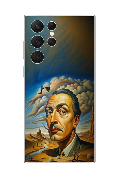Dali Design حافظة شفافة متوافقة مع هاتف Samsung Galaxy S22 Ultra بتصميم سلفاد...