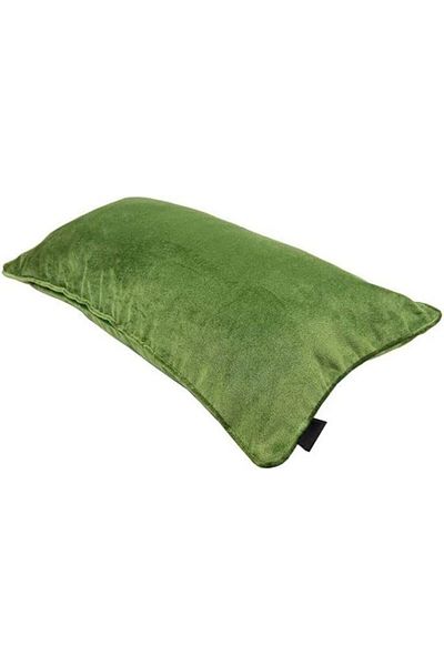 erorex Velvet Plain Matt Decorative Cushion Poly Filled 50X30Cm Fern Green
