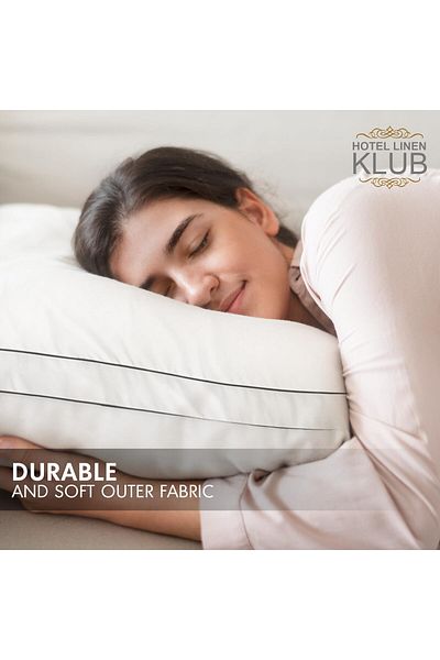 erorex Soft Comfort White Standard Double Piped Pillow Material: Cotton