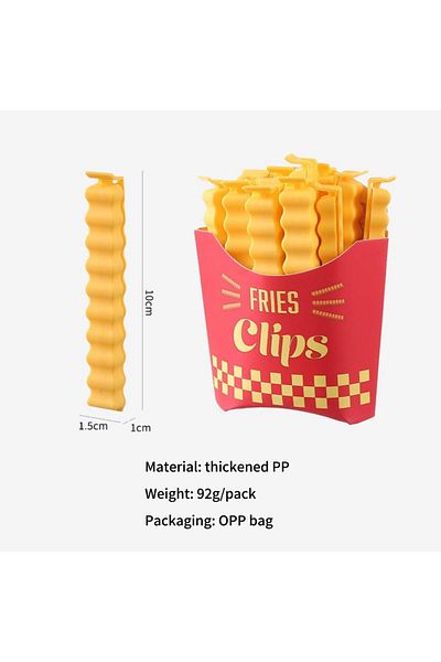 erorex Sealing Clips Chips Shaped Bag Sealer Clips With Refrigerator Sticker Moist Clips For Food Bags