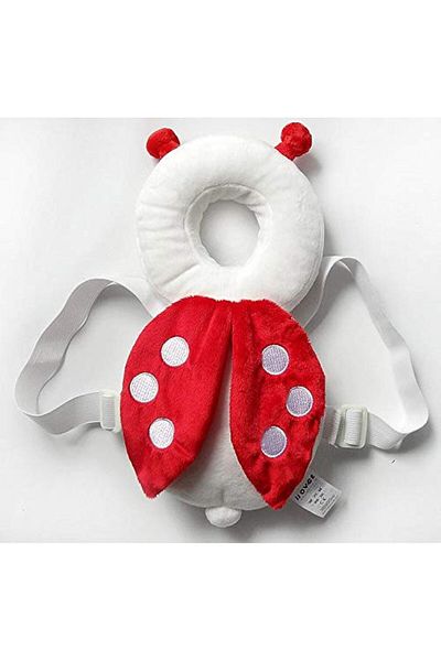 erorex Baby Head Protection Pad Cute Ladybug Headrest Pillow Nursing Drop Resistance Cushion