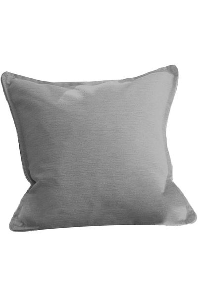 erorex Linen Square Decorative Cushion Microfiber Filler 40X40 Light Gray